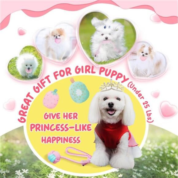 Pink Puppy Toys for Boredom - 23 Pack Puppy Chew Toys for Teething, - Picture 4 of 8